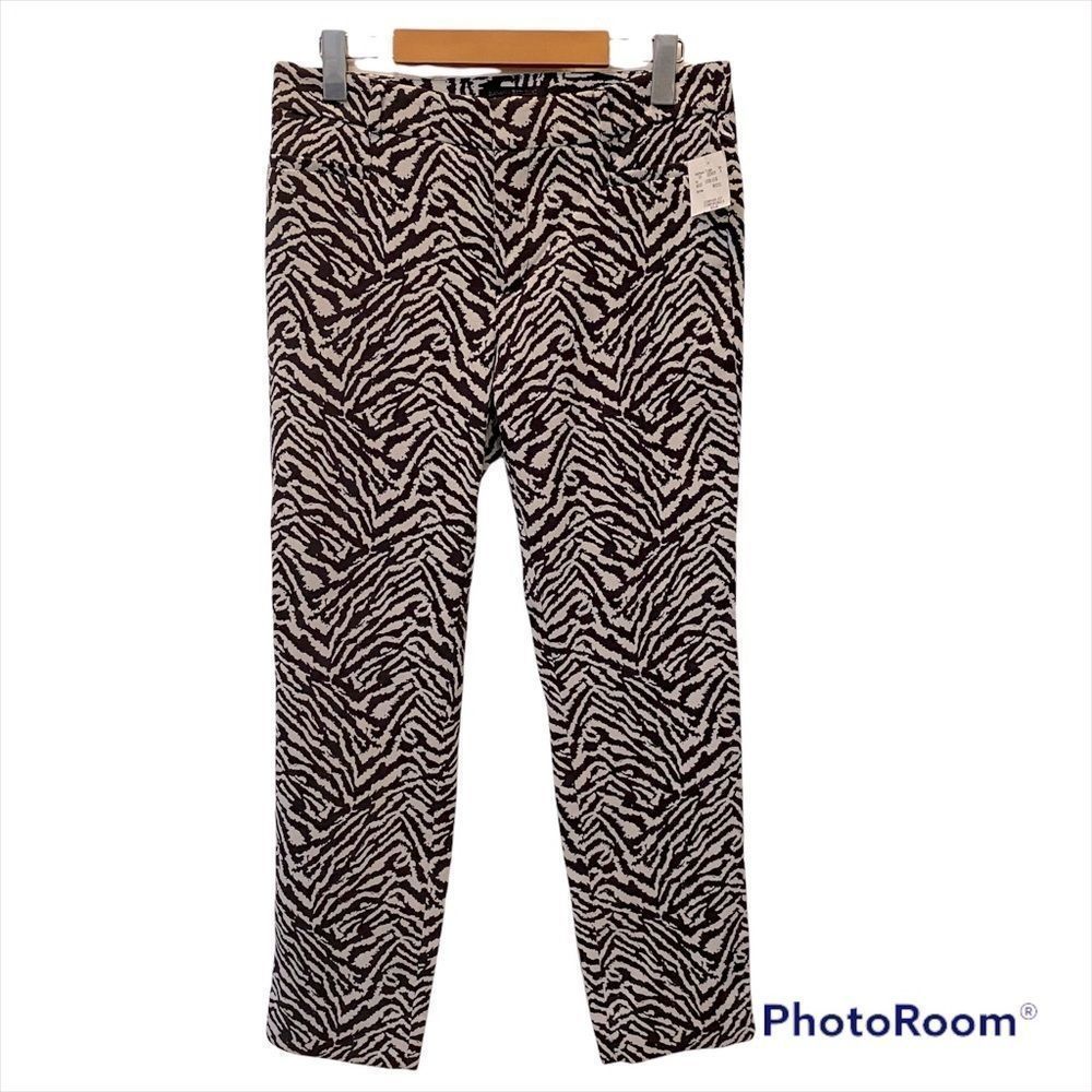 NWT Banana republic Sloan animal print trousers size 6 - Picture 1 of 7
